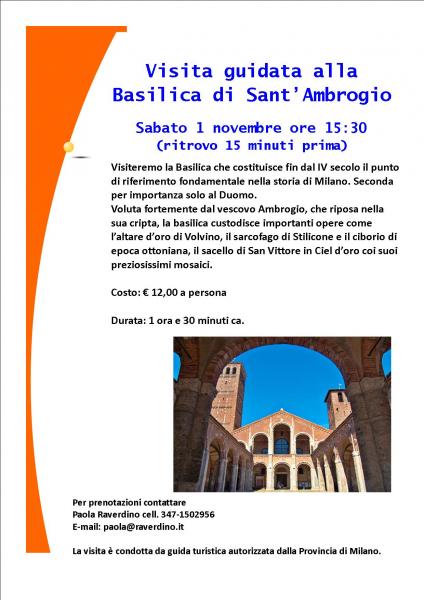 Visita guidata alla Basilica di S. Ambrogio a Milano