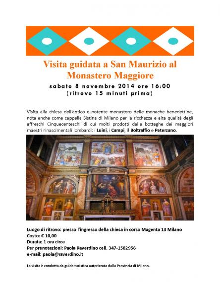 Visita guidata a San Maurizio al Monastero Maggiore a Milano
