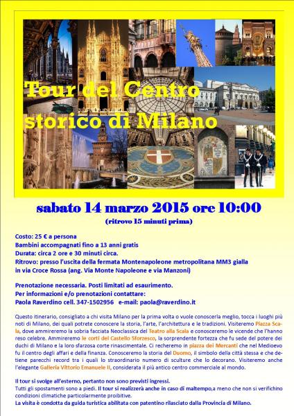 sabato 14 marzo 2015 - Visita guidata al centro storico di Milano - Expo