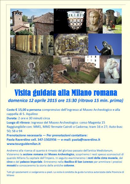 Visita guidata alla Milano romana
