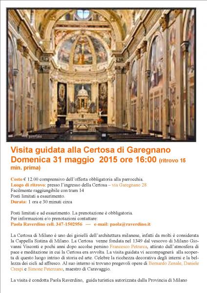 Visita guidata alla Certosa di Garegnano