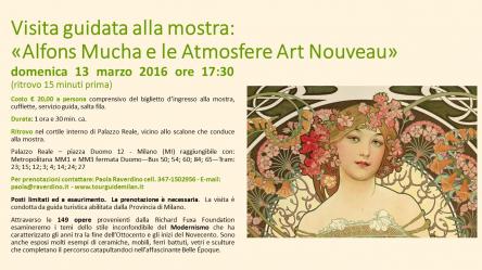 Visita guidata alla mostra “Alfons Mucha e le atmosfere Art Nouveau”