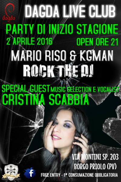 ROCK THE DJ + Special Guest CRISTINA SCABBIA