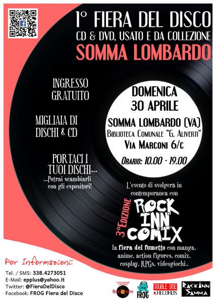 1^ MOSTRA MERCATO DEL DISCO a Somma Lombardo – 30 APRILE
