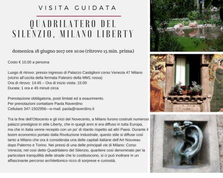 Visita guidata al Quadrilatero del Silenzio – Milano Liberty