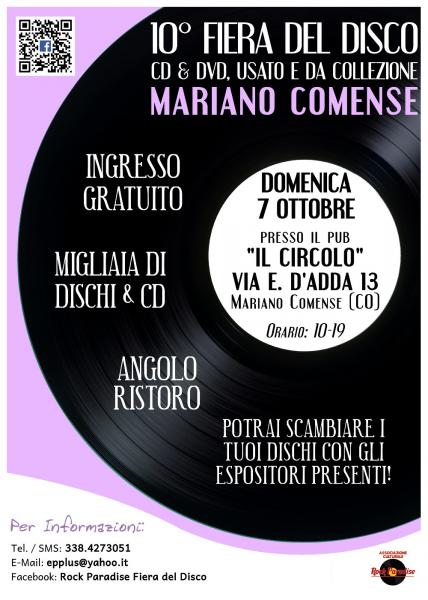 10^ FIERA DEL DISCO DI MARIANO COMENSE (CO)
