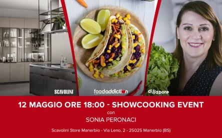 Show-cooking di Sonia Peronaci con una ricetta  dai toni estivi e vivaci