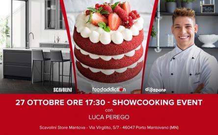 La dolcezza in tutte le forme: il pasticcere Luca Perego porta la Red Velvet in uno show-cooking