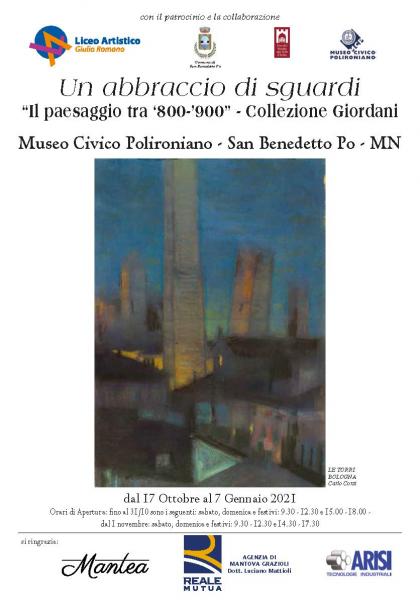 Un abbraccio di sguardi -Il paesaggio tra ‘800 e ’900” Collezione Giordani Museo Civico Polironiano