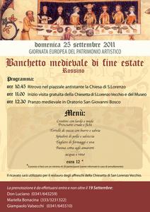 Banchetto medievale di fine estate