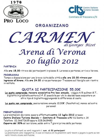 ARENA DI VERONA LA CARMEN DI BIZET