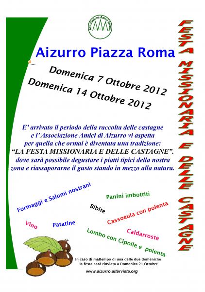 Aizurro Festa delle castagne