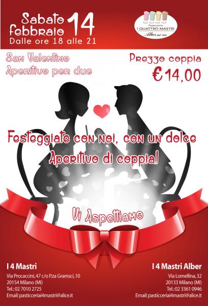 Aperitivo di San Valentino Alber Pasticceria Milano