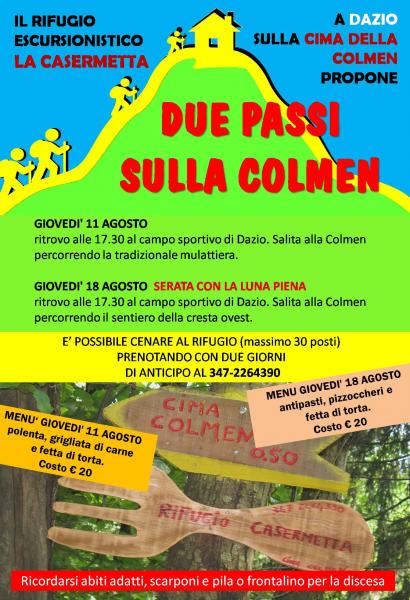 Due passi sulla Colmen
