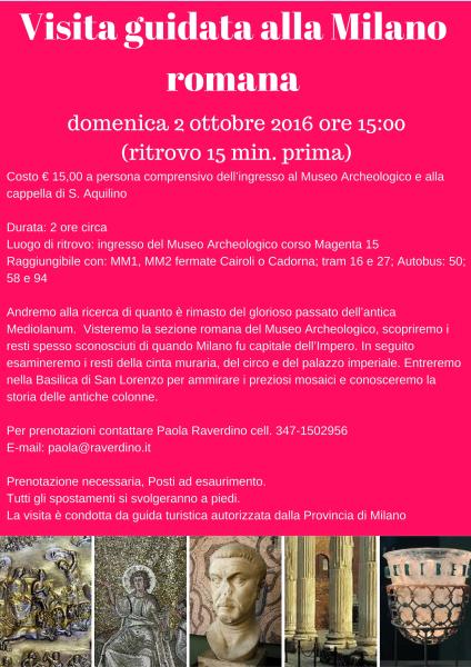 Visita guidata alla Milano romana