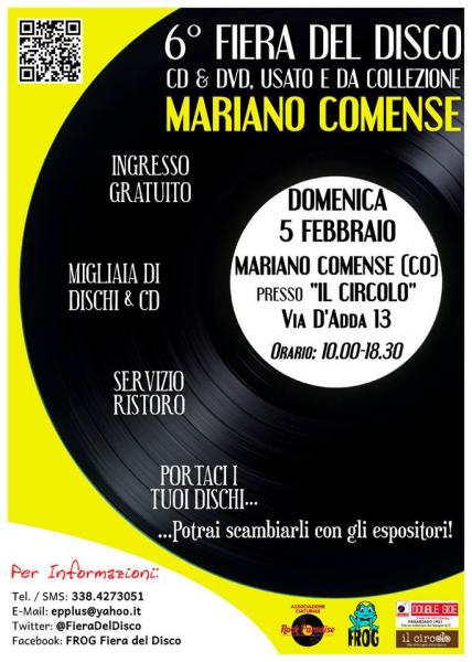 6^ Fiera del disco di Mariano Comense