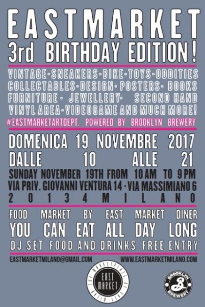 Tanti Auguri East Market, tre anni a tutto vintage