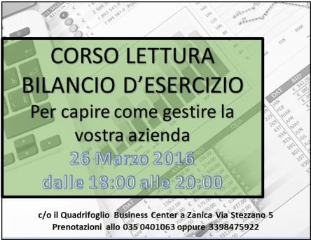 CORSO LETTURA BILANCIO D'ESERCIZIO