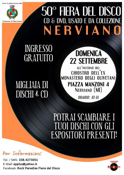 50^ Fiera del Disco di ROCK PARADISE A NERVIANO