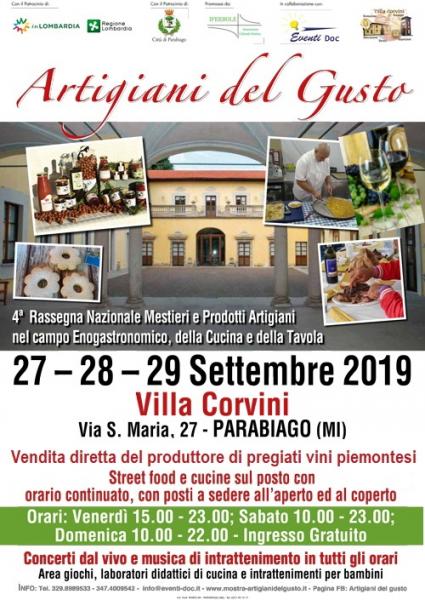 4° Rassegna Nazionale  Mestieri e Prodotti Artigiani nel campo Enogastronomico