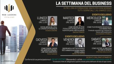La settimana del business dall’1 al 6 Marzo