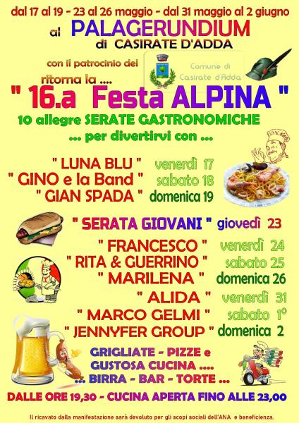 16° Festa Alpina di Casirate d'Adda