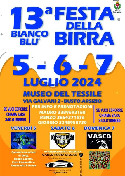 13 FESTA DELLA BIRRA BIANCOBLU'