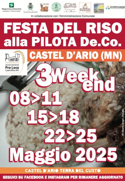 Castel d’Ario (MN), è Festa del riso alla pilota – 8-25 maggio