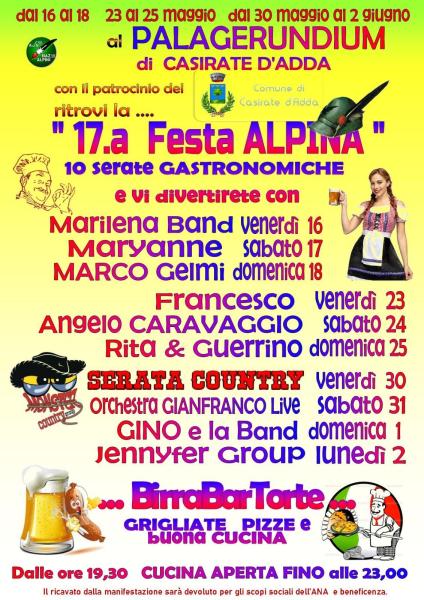 17° Festa Alpina di Casirate d'Adda