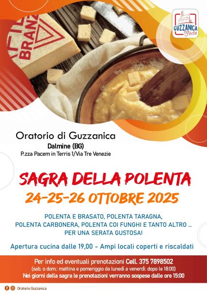Sagra della polenta 24-25-26 ottobre 2025